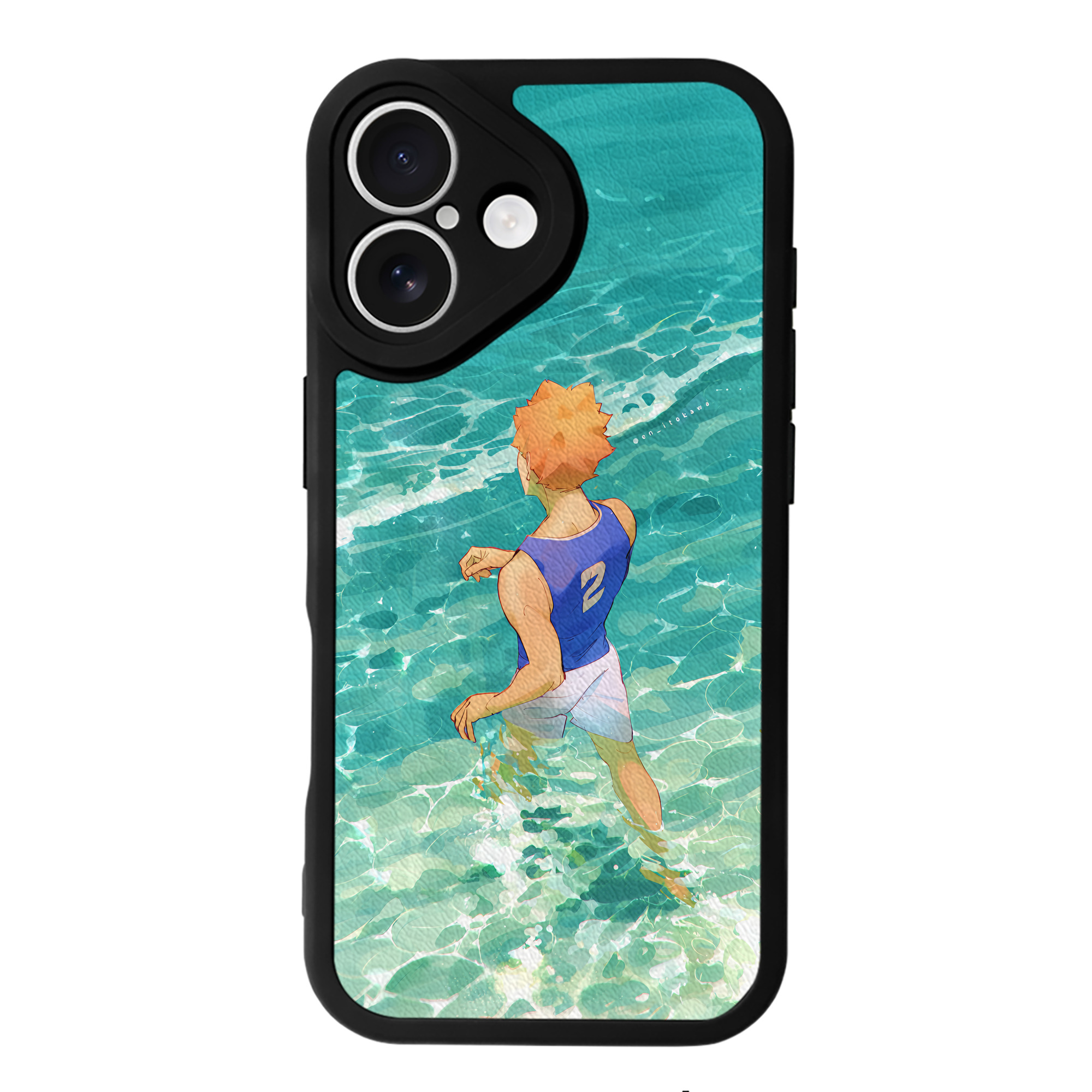 （画像用） ハイキュー!! Haikyu!! 【iPhone 16シリーズ対応】シリコンスマホケース（レザー調） 材質：シリコン